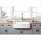 Gourmetier GKFA33229 Solid Surface 33" x 22" Farmhouse Sgl Bowl Kitchen Sink, Wht GKFA33229 - alternate 4